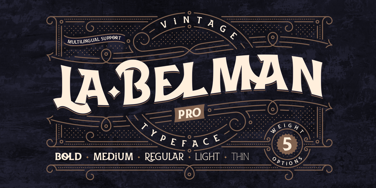 La Belman Pro Medium Font preview